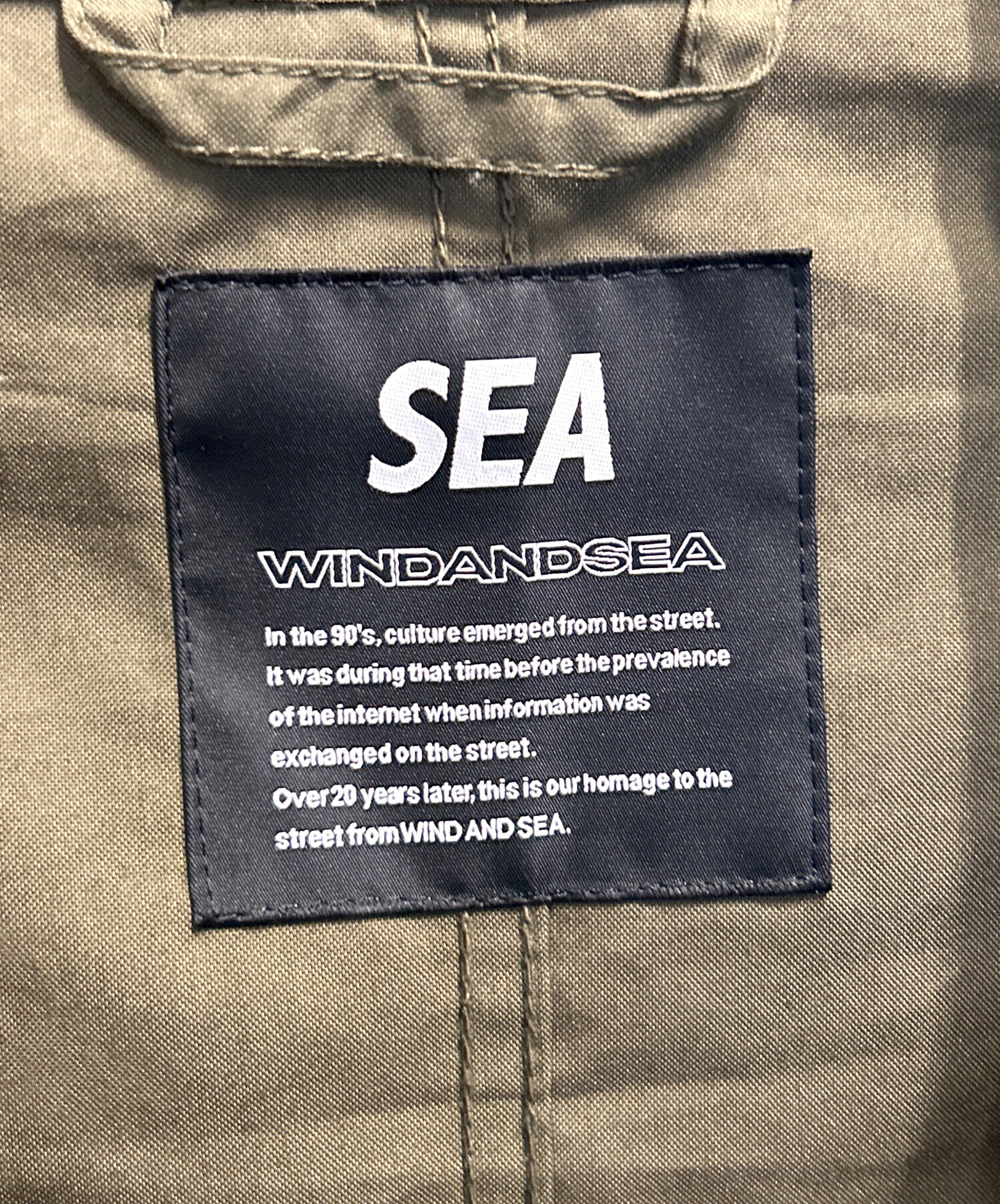 中古・古着通販】WIND AND SEA (ウィンド アンド シー) モッズコート