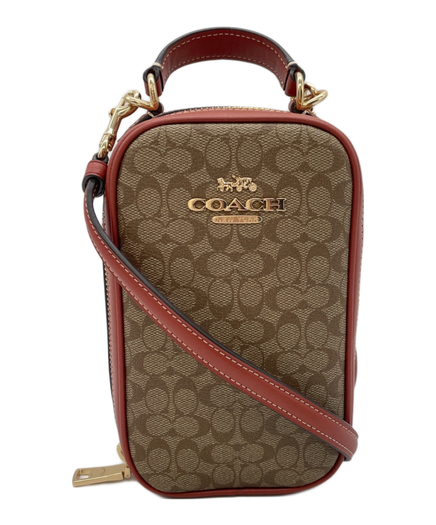 中古・古着通販】COACH (コーチ) ショルダーバッグ ブラウン｜ブランド