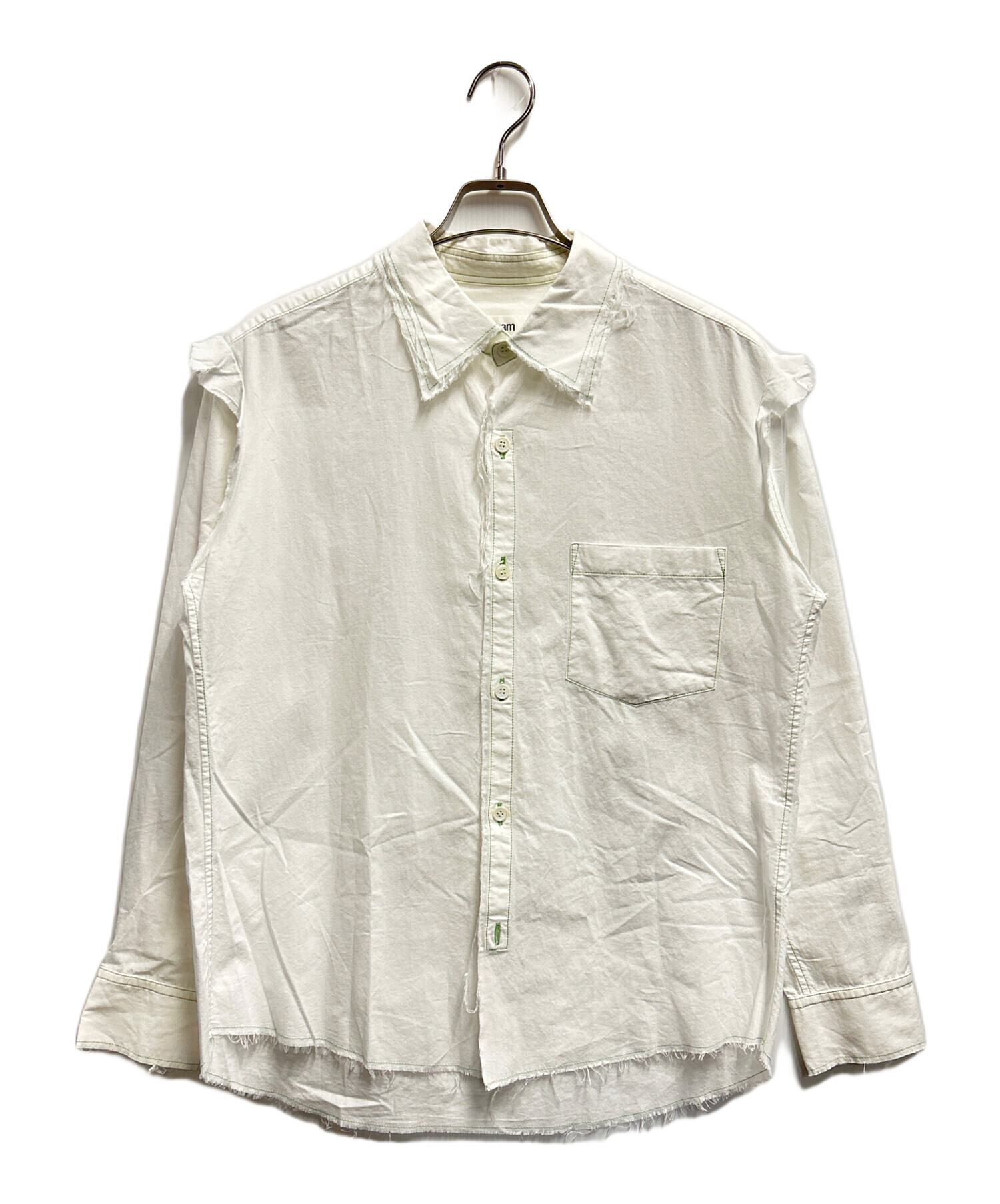 中古・古着通販】sulvam (サルバム) ダブルカラーシャツ ホワイト