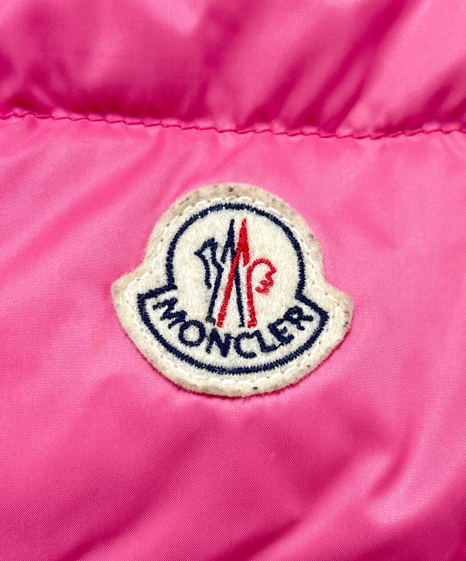 中古・古着通販】MONCLER (モンクレール) ダウンベスト ピンク サイズ