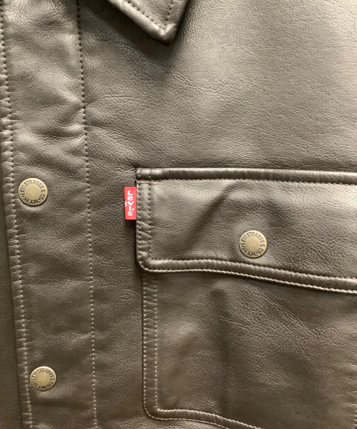 中古・古着通販】LEVI'S (リーバイス) フェイクレザージャケット