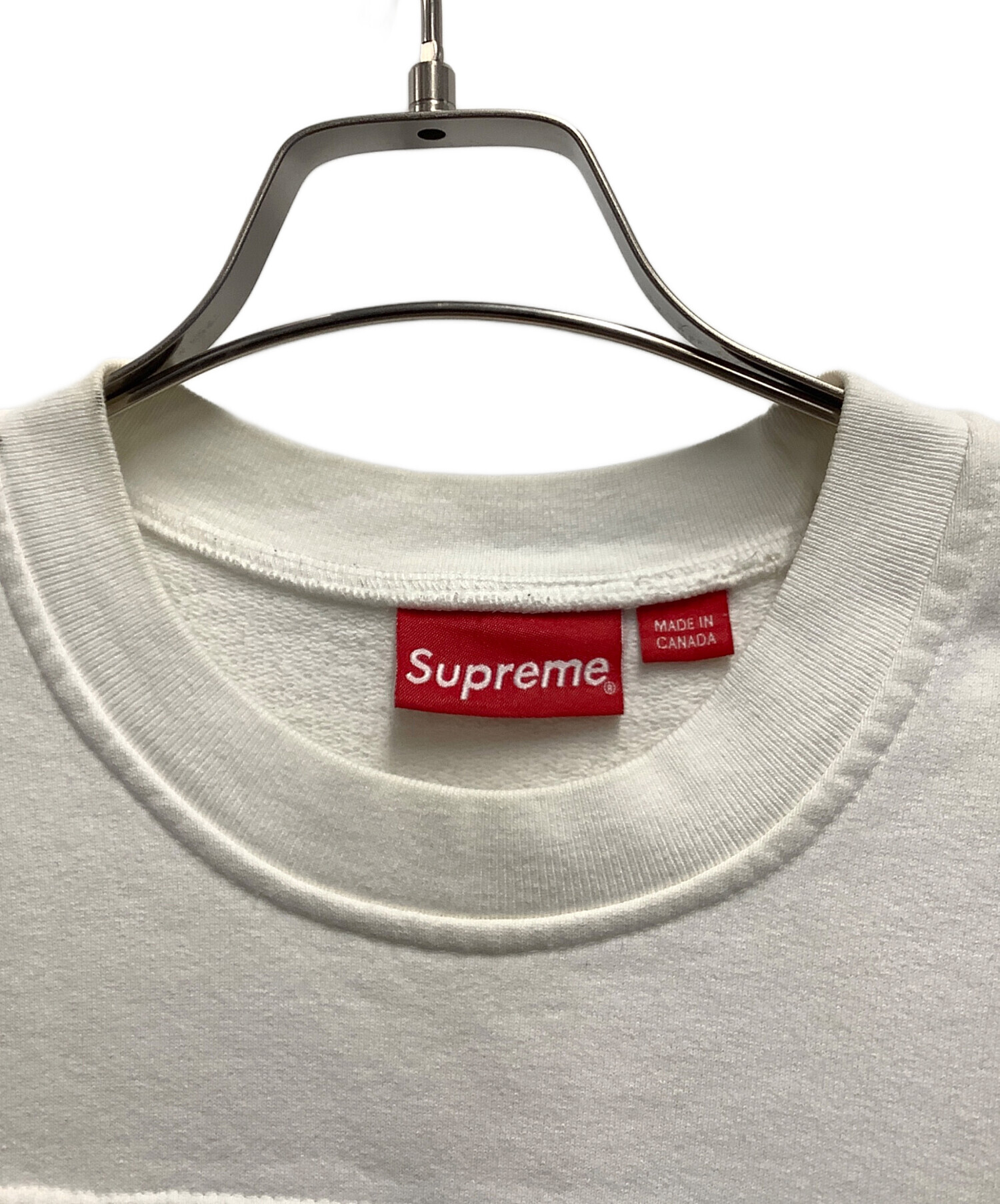 中古・古着通販】SUPREME (シュプリーム) スウェット ホワイト サイズ