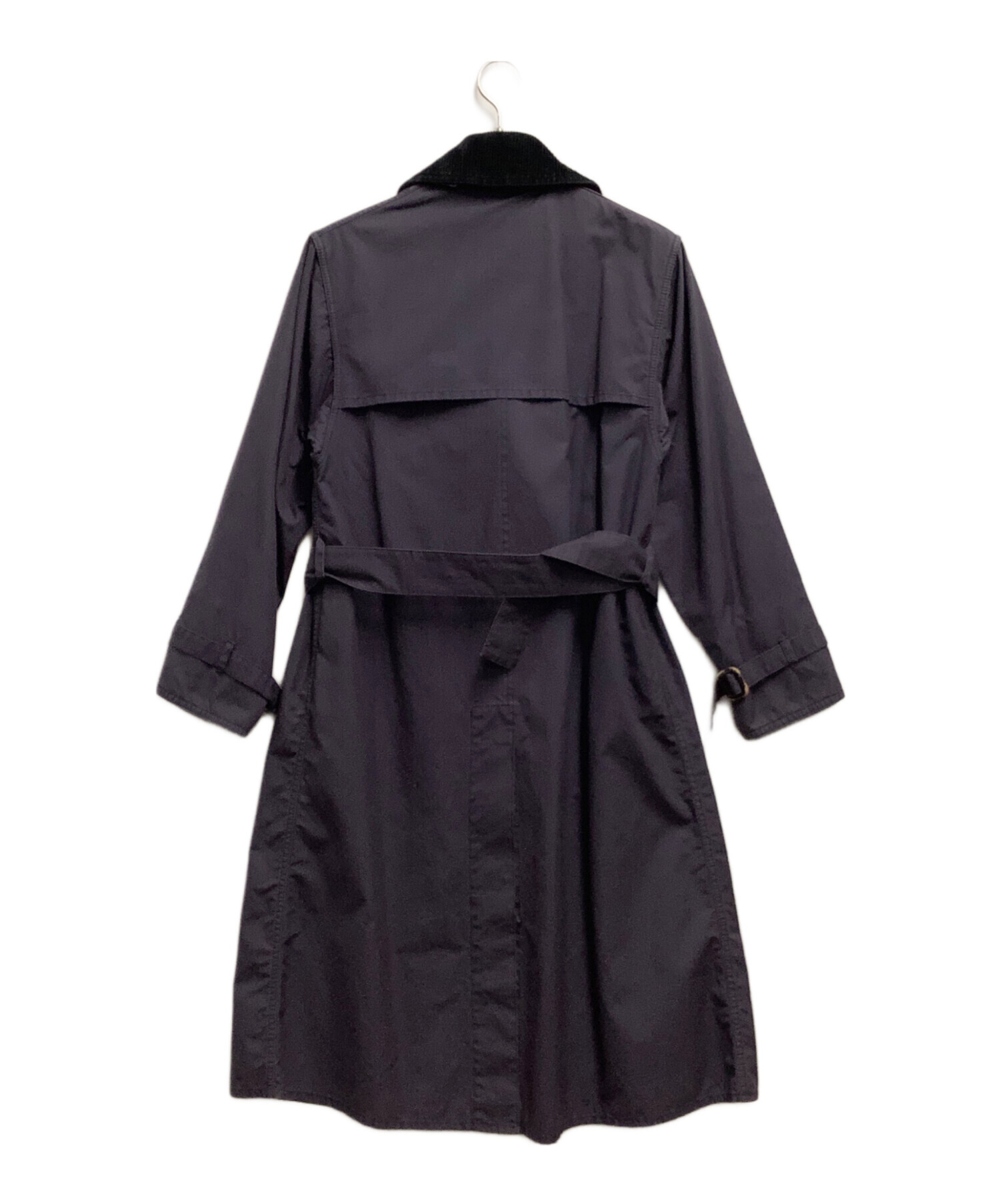 Barbour ネイビー トレンチコート 中古・古着通販】Barbour (バブアー) トレンチコート ネイビー サイズ