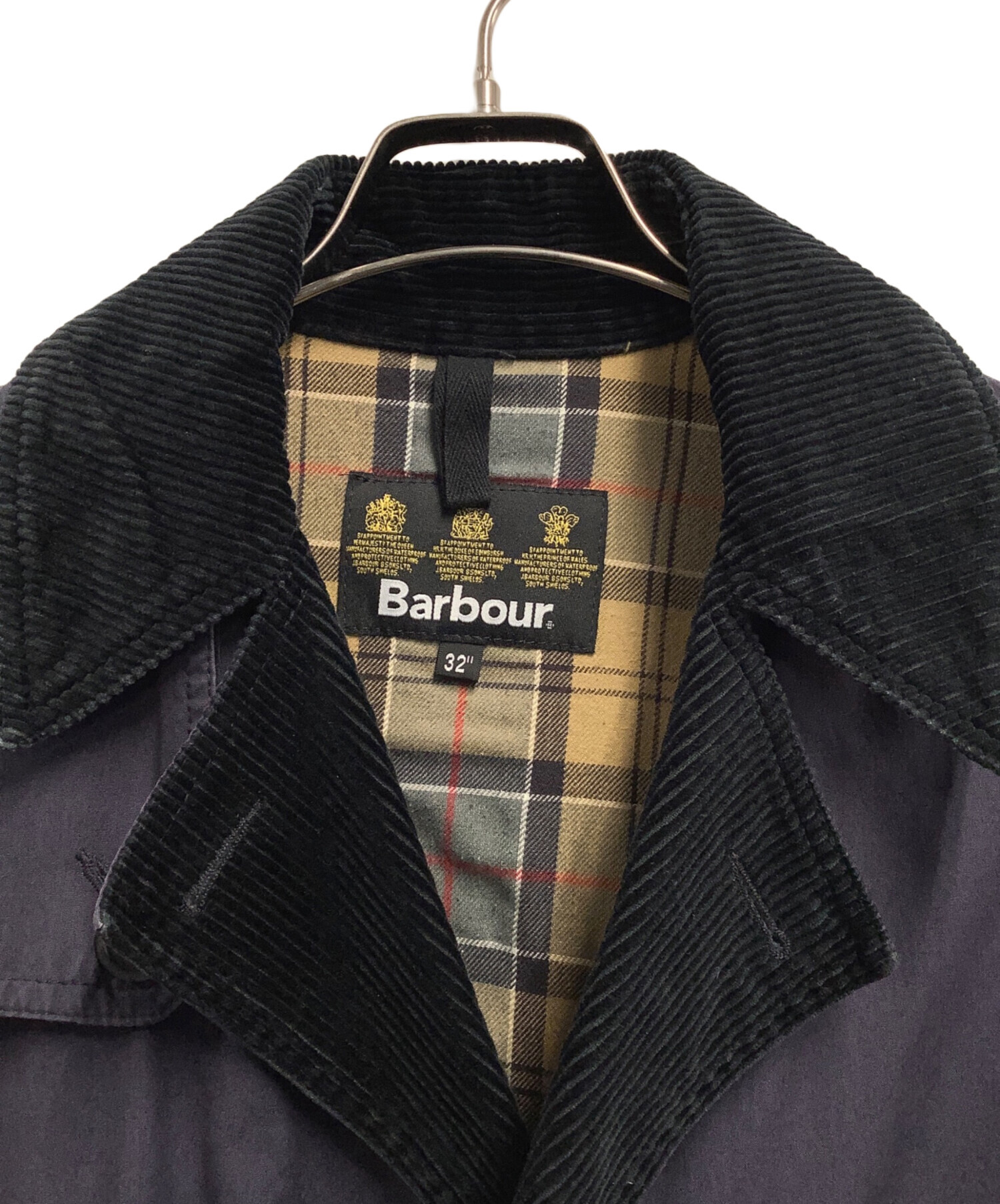 中古・古着通販】Barbour (バブアー) トレンチコート ネイビー サイズ