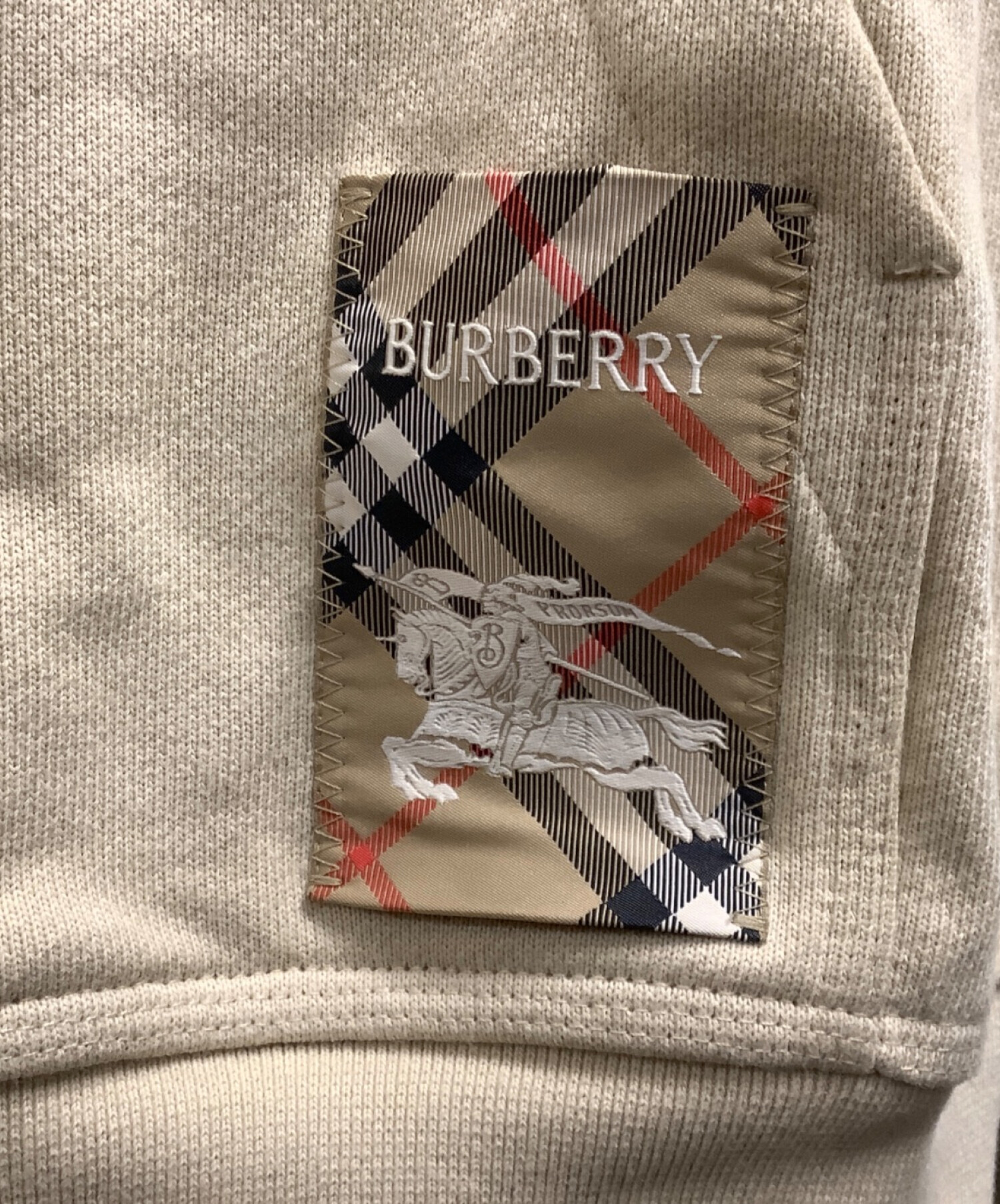 中古・古着通販】BURBERRY (バーバリー) チェックラベルフーディー