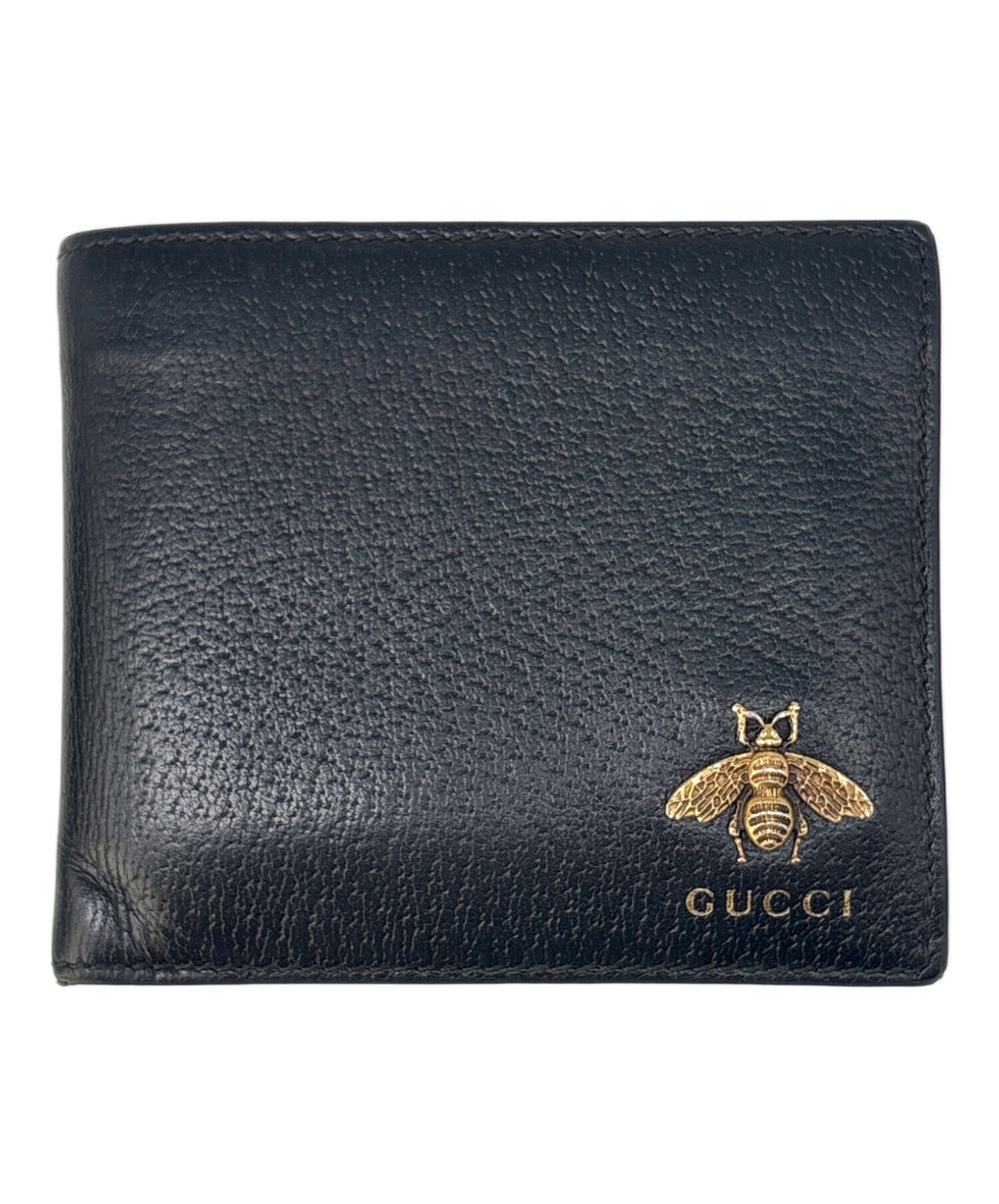 gucci 犬柄　折りたたみ　財布　グッチ　ボスコ アニマリエ 二つ折り財布 中古・古着通販】GUCCI (グッチ) 2つ折り財布 / アニマリエ｜ブランド