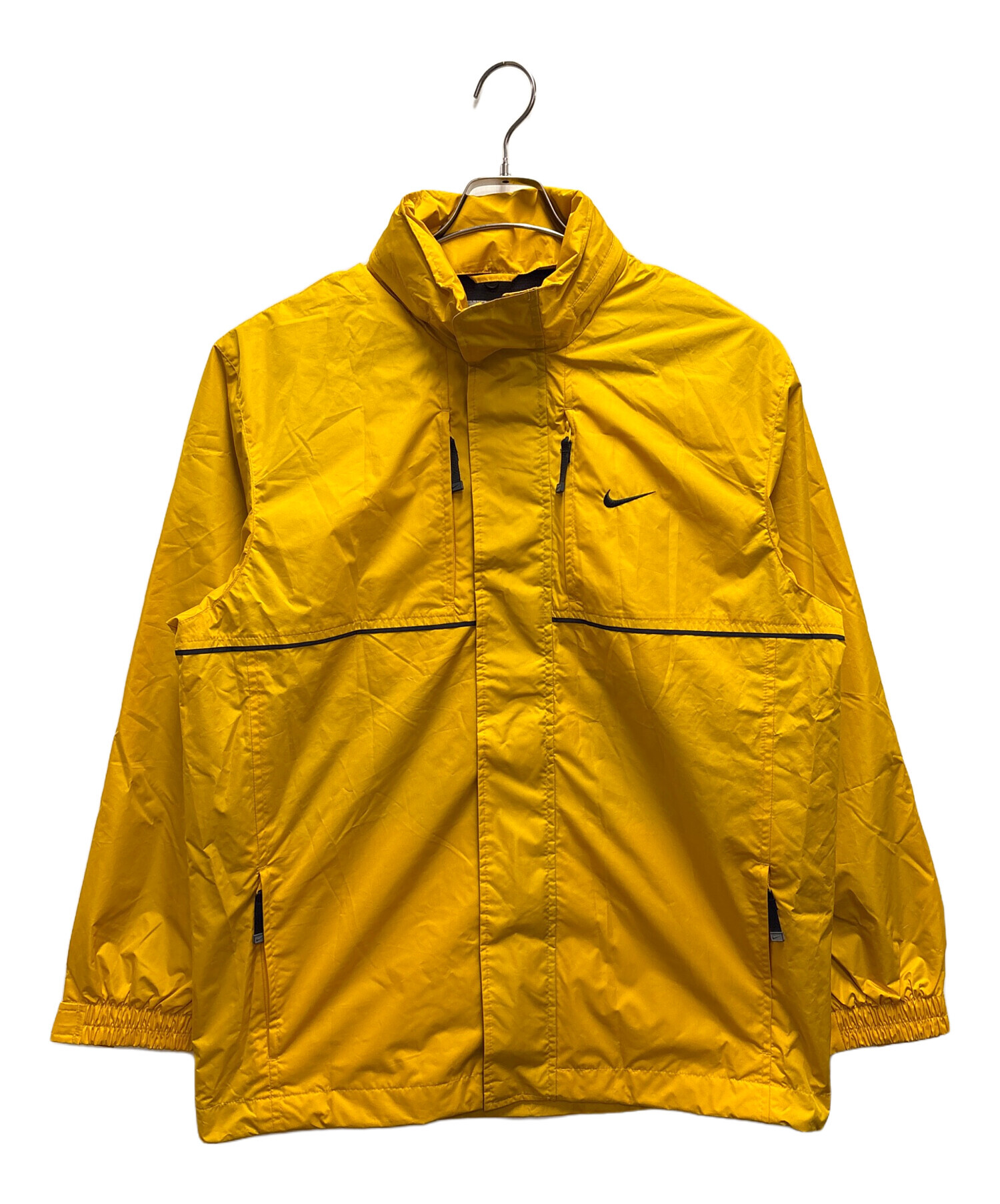 中古・古着通販】NIKE (ナイキ) ナイロンジャケット イエロー サイズ:L