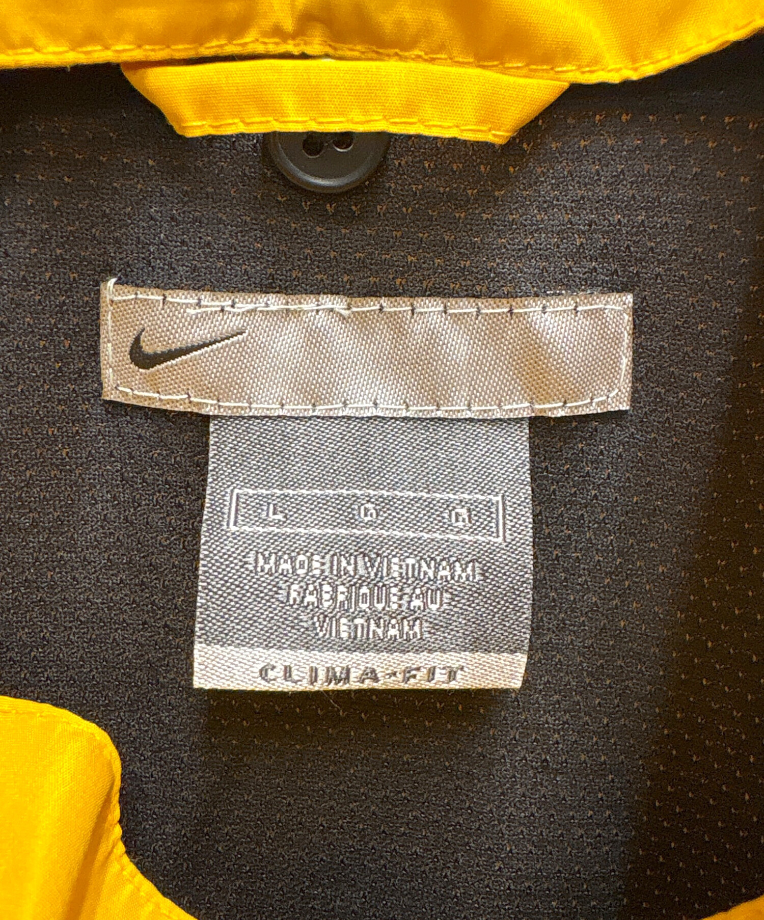 中古・古着通販】NIKE (ナイキ) ナイロンジャケット イエロー サイズ:L