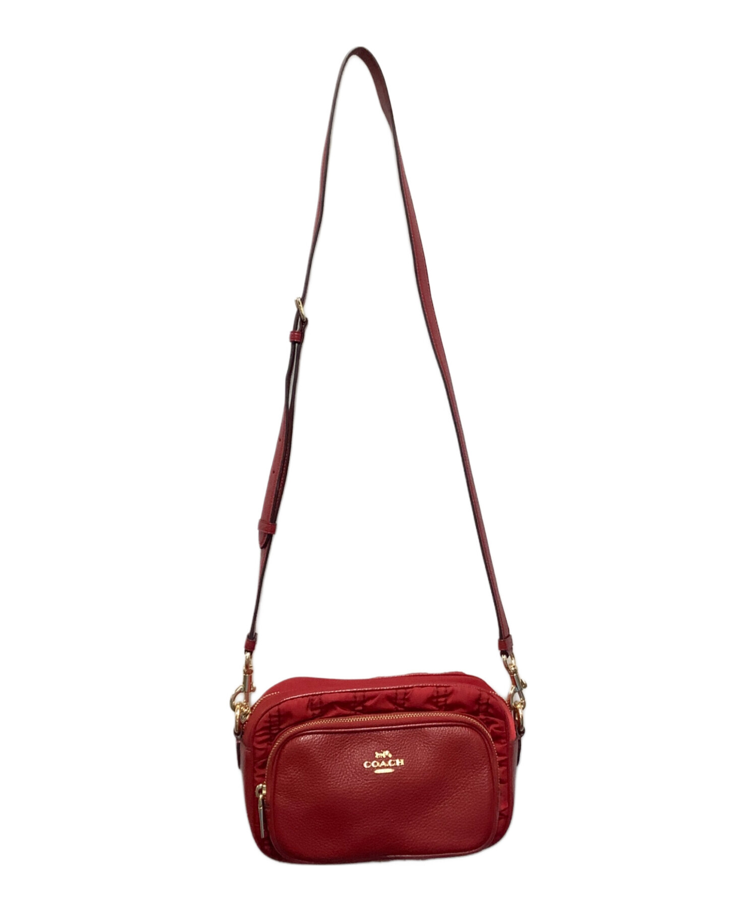 中古・古着通販】COACH (コーチ) ショルダーバッグ レッド｜ブランド