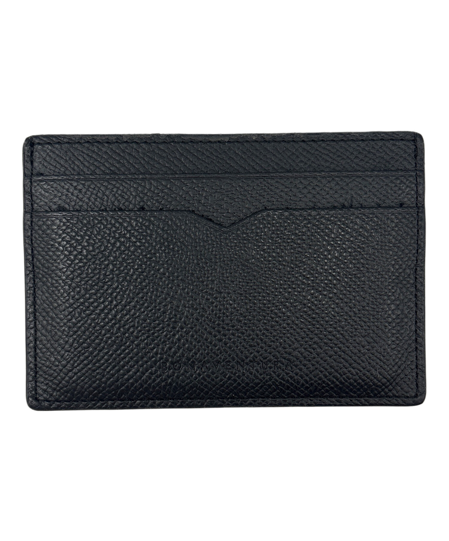 BONAVENTURA ブラック財布 ミディアム ファンクショナル ジップウォレット シュリンクレザー