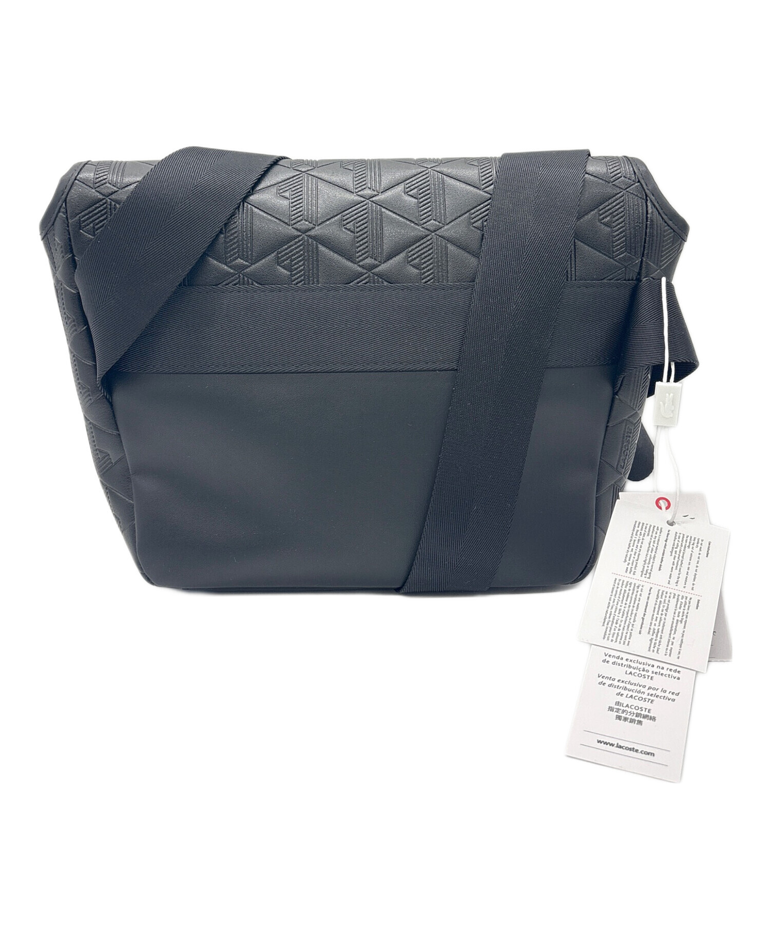 中古・古着通販】LACOSTE (ラコステ) メッセンジャーバッグ ブラック