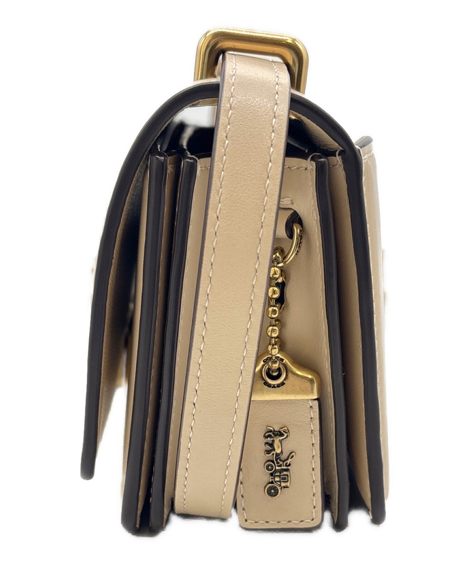 中古・古着通販】COACH (コーチ) ショルダーバッグ ベージュ｜ブランド