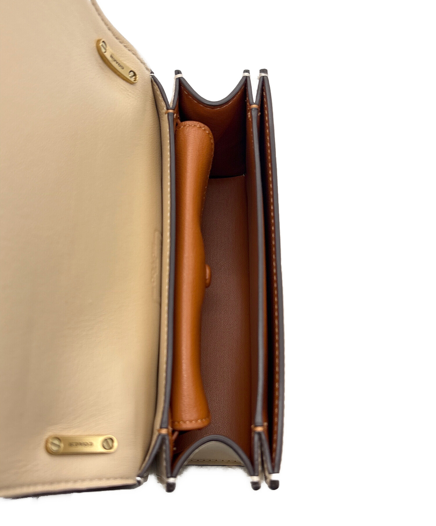 中古・古着通販】COACH (コーチ) ショルダーバッグ ベージュ｜ブランド