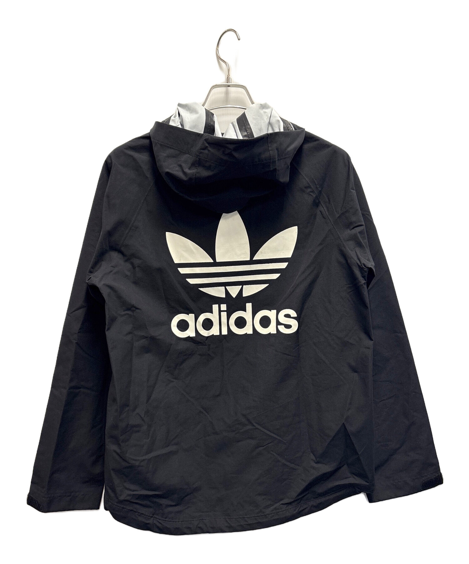 オーバードーズ overdoseアジャスタブルアルミリアアップライトブラック中古 中古・古着通販】adidas (アディダス) ハードシェルジャケット