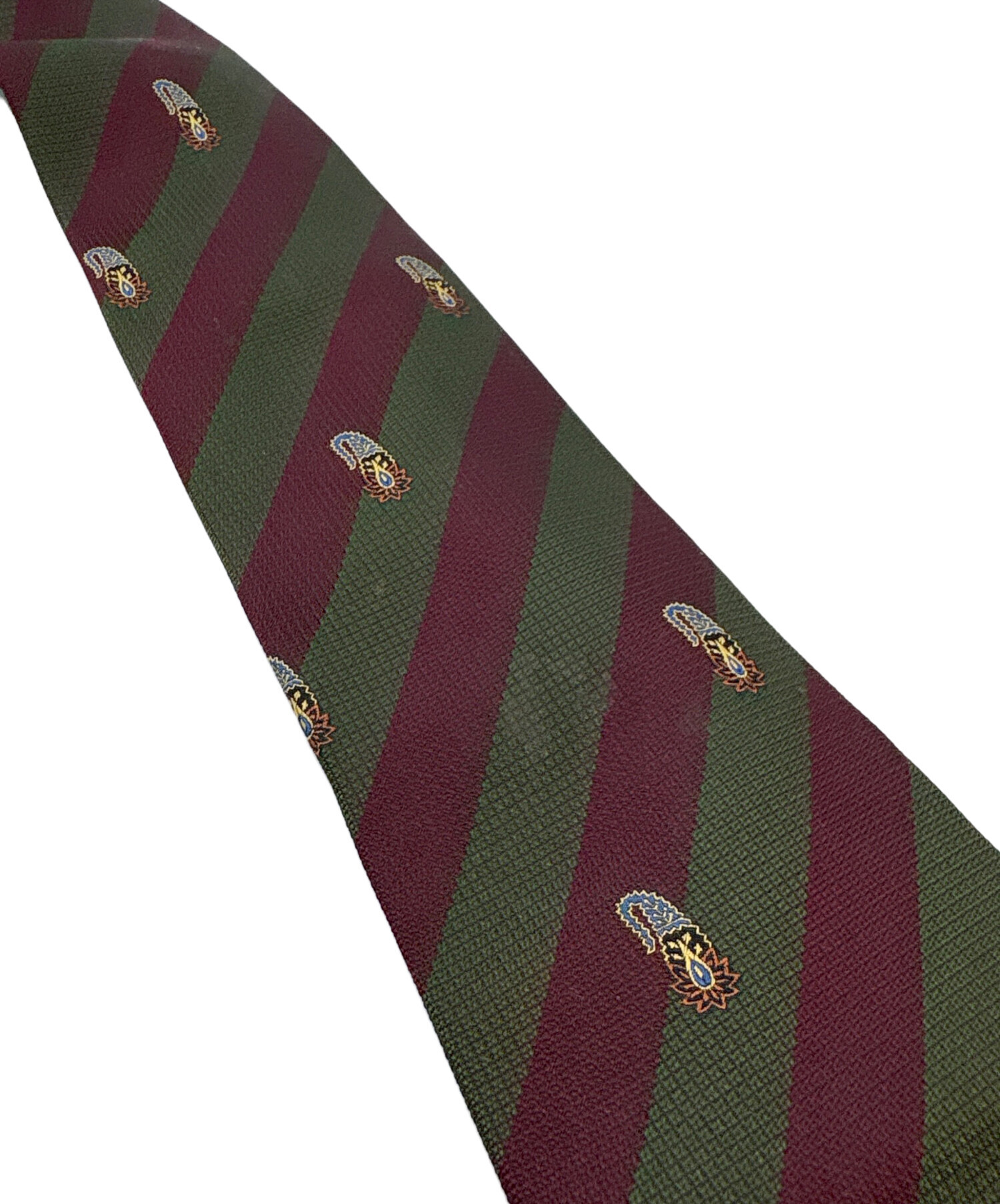 中古・古着通販】CHANEL (シャネル) ネクタイ グリーン×ボルドー