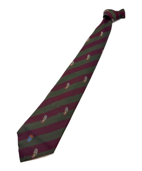 中古・古着通販】CHANEL (シャネル) ネクタイ グリーン×ボルドー