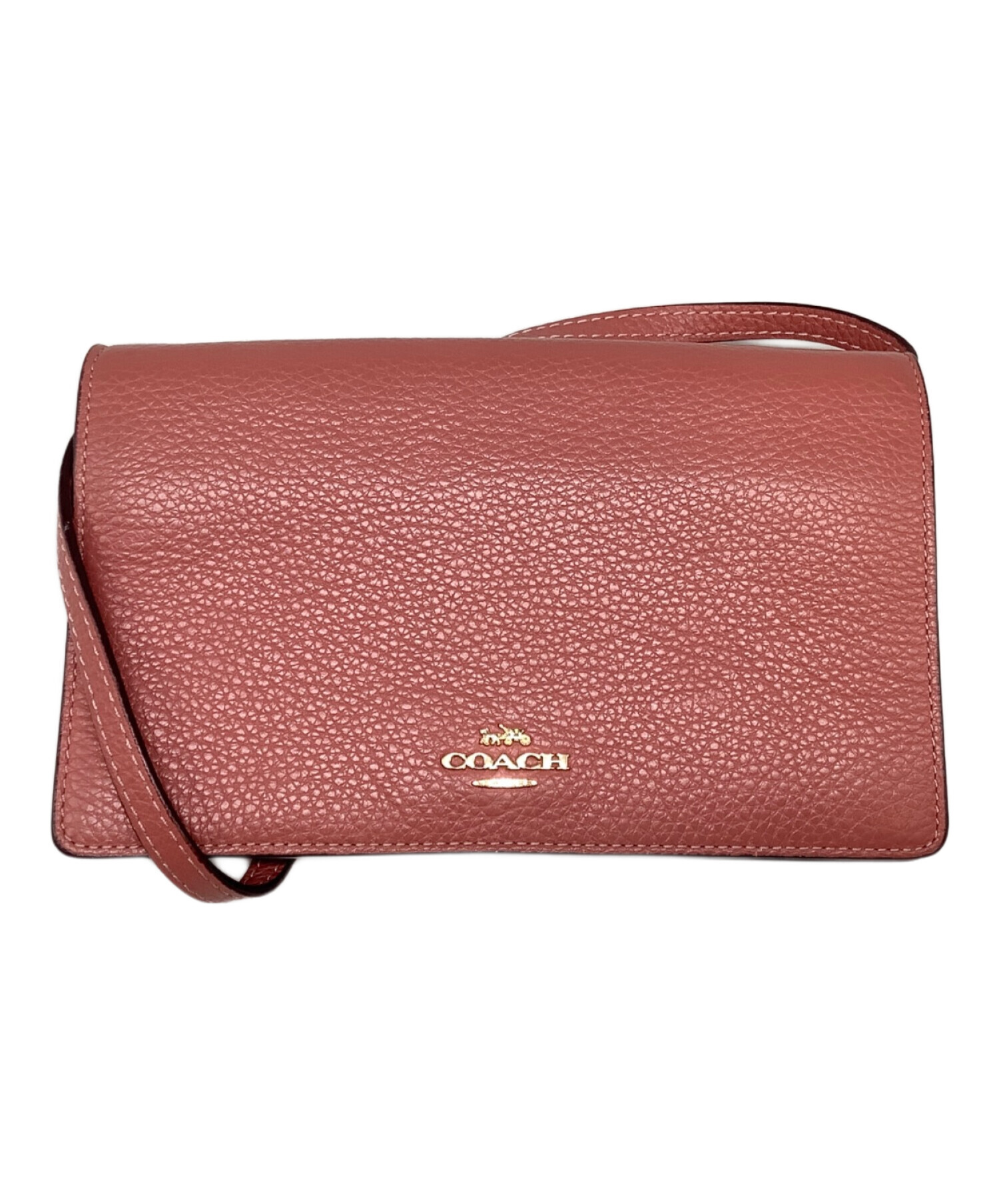 中古・古着通販】COACH (コーチ) ショルダーウォレット ピンク 