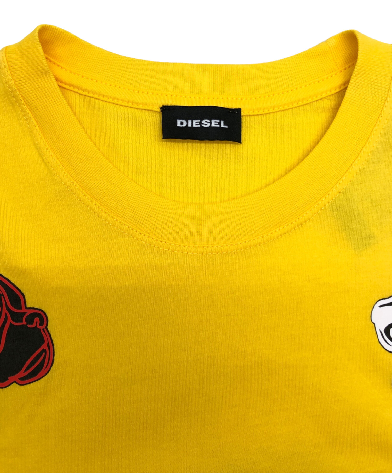 中古・古着通販】DIESEL (ディーゼル) グラフィックTシャツ イエロー 