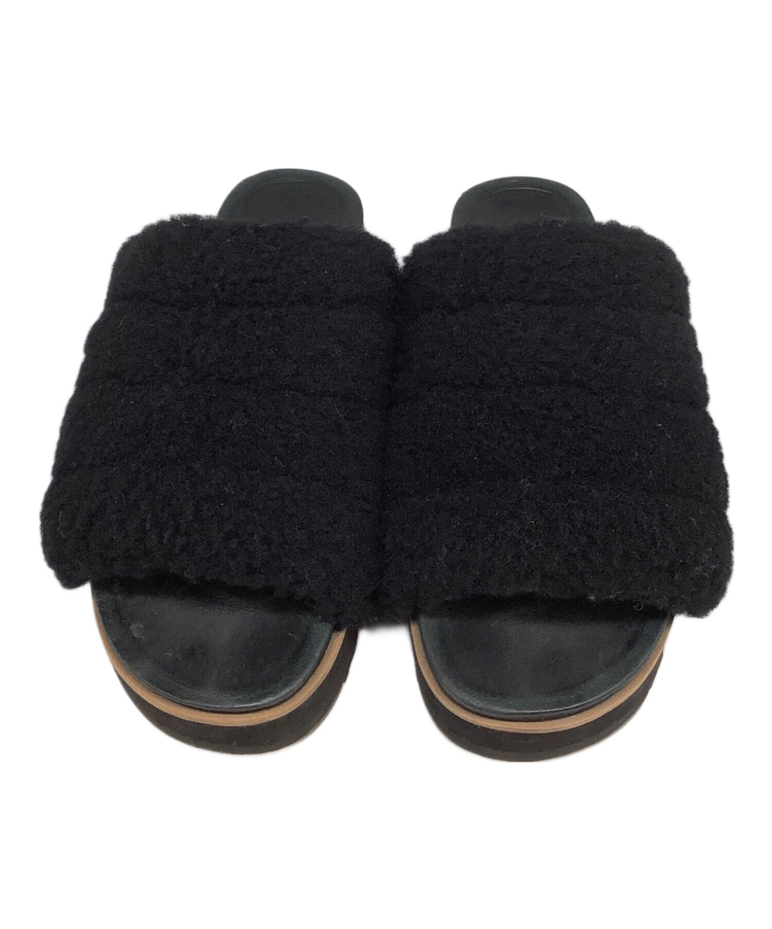 中古・古着通販】UGG (アグ) サンダル ブラック サイズ:22.5