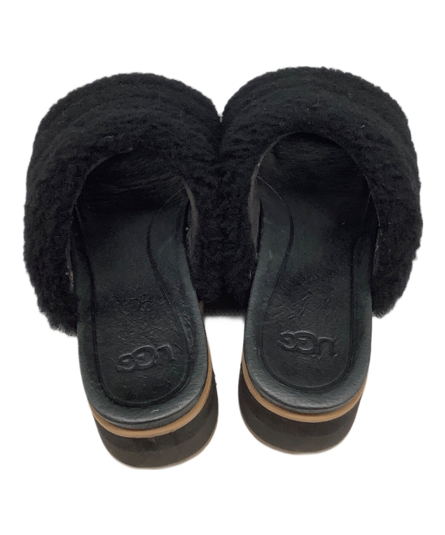 新品未使用UGG ブラック サンダル 中古・古着通販】UGG (アグ) サンダル ブラック サイズ:22.5
