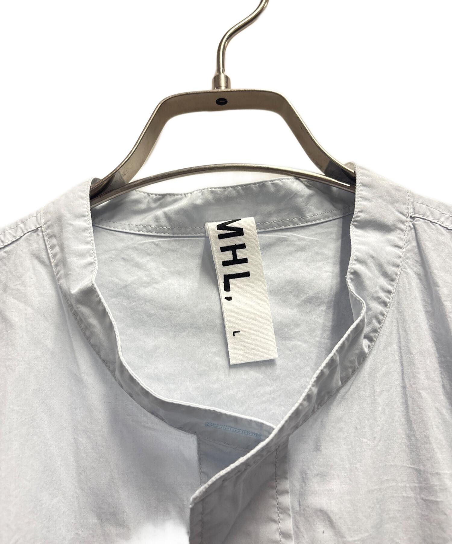 中古・古着通販】MHL (エムエイチエル) 半袖シャツ スカイブルー