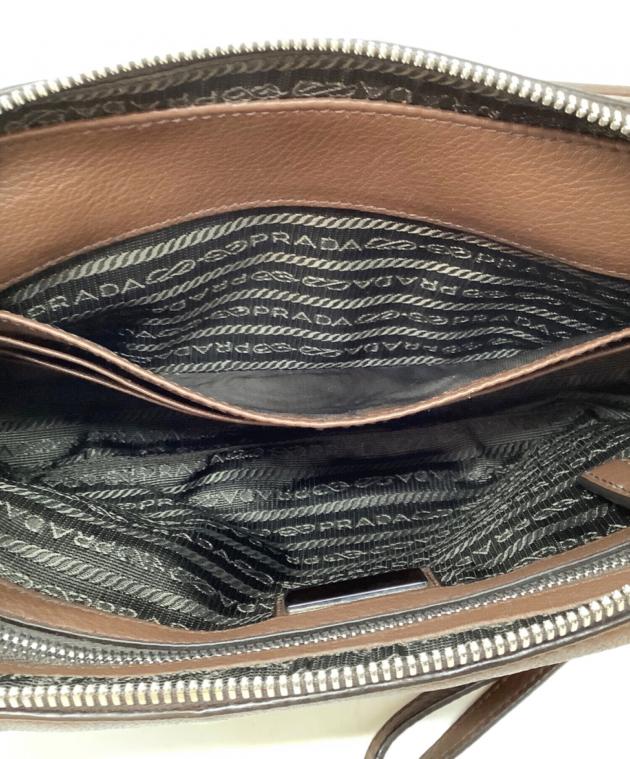 中古・古着通販】PRADA (プラダ) セカンドバッグ/PRADA ブラウン