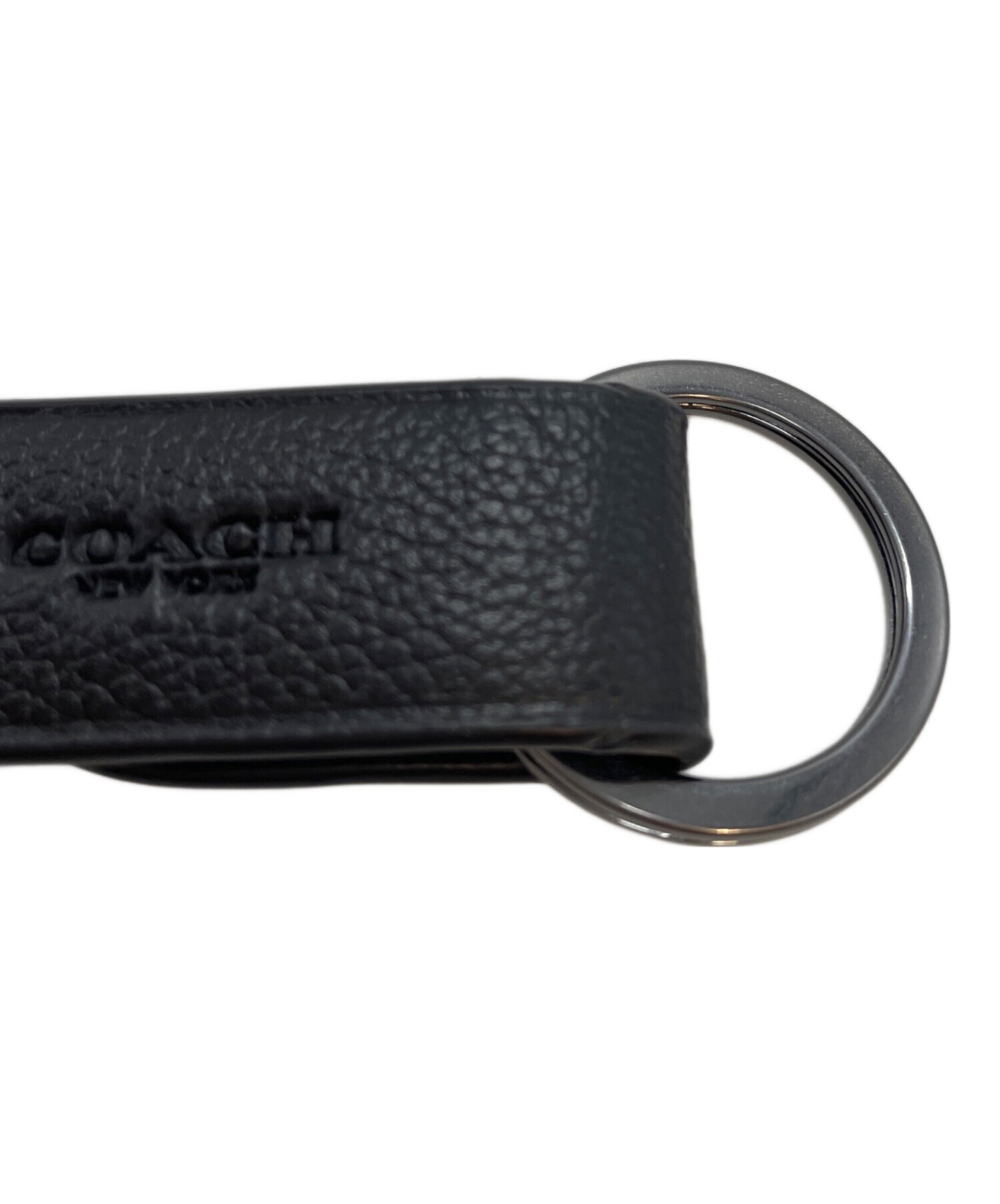 【超レア・未使用】COACHコーチ キーリング ベースマンコラボ　限定品 COACH ×BASEMANコラボ黒 レザートートバッグ