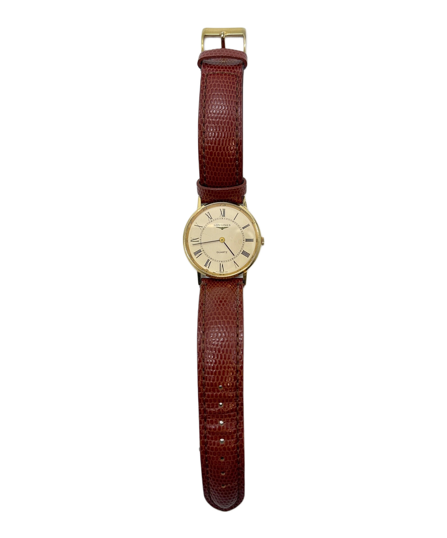 中古・古着通販】LONGINES (ロンジン) 腕時計 ブラウン｜ブランド