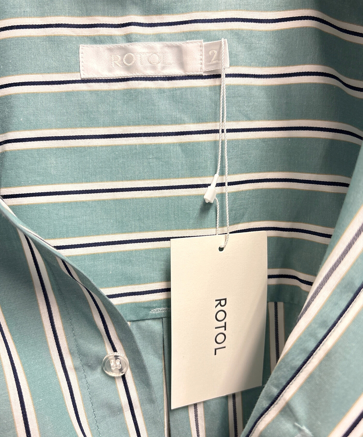 ロトル‼️新品未使用未開封品‼️サイズ2‼️ 中古・古着通販】ROTOL (ロトル) 長袖シャツ ブルー サイズ:2 未使用品