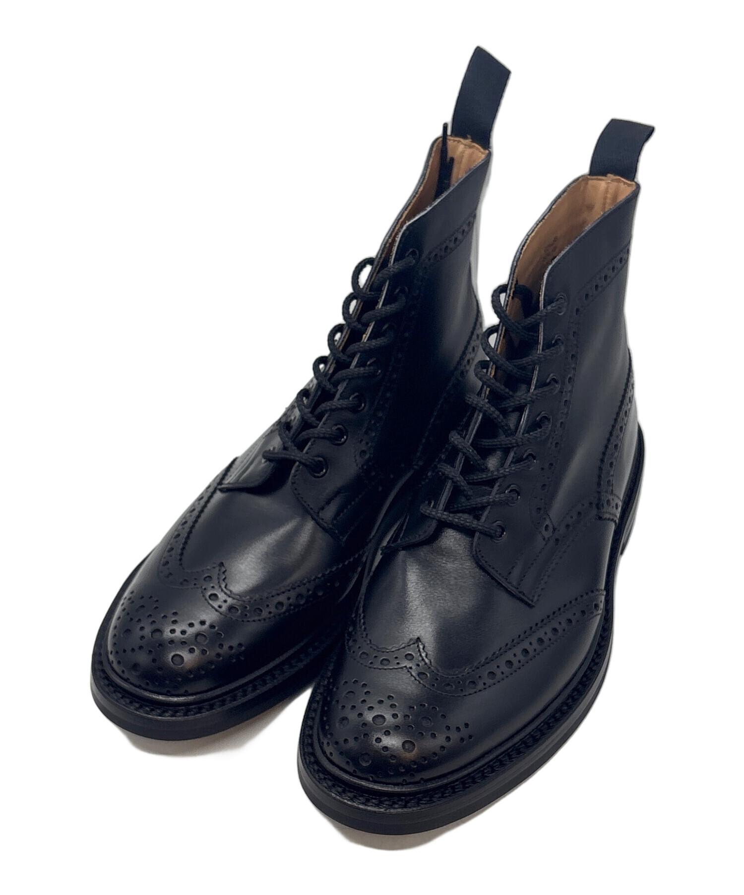TRICKER'S カントリー ブーツ 7.5 ブラック 中古・古着通販】Tricker's (トリッカーズ) ブーツ / カントリーブーツ