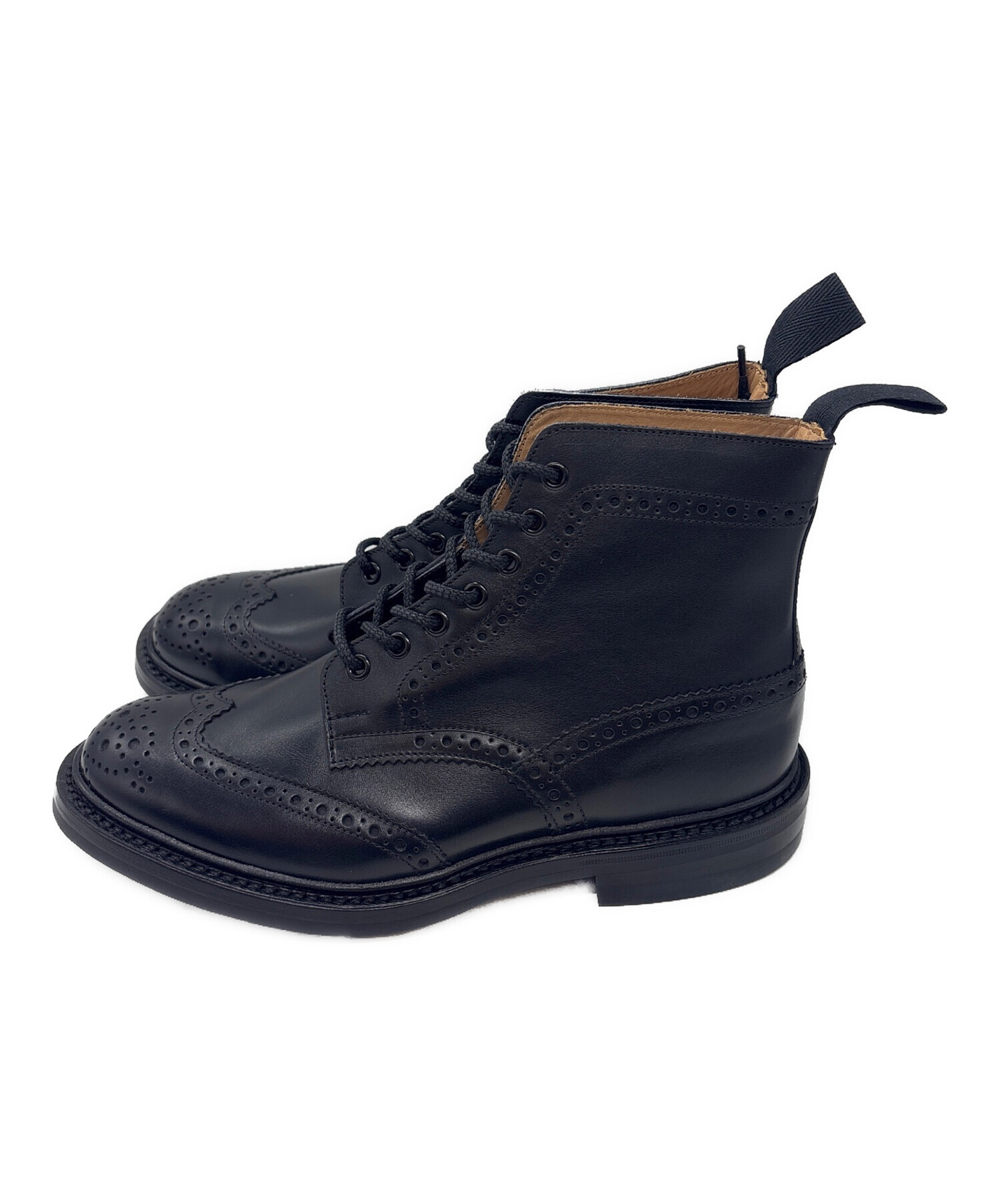 TRICKER'S カントリー ブーツ 7.5 ブラック 中古・古着通販】Tricker's (トリッカーズ) ブーツ / カントリーブーツ