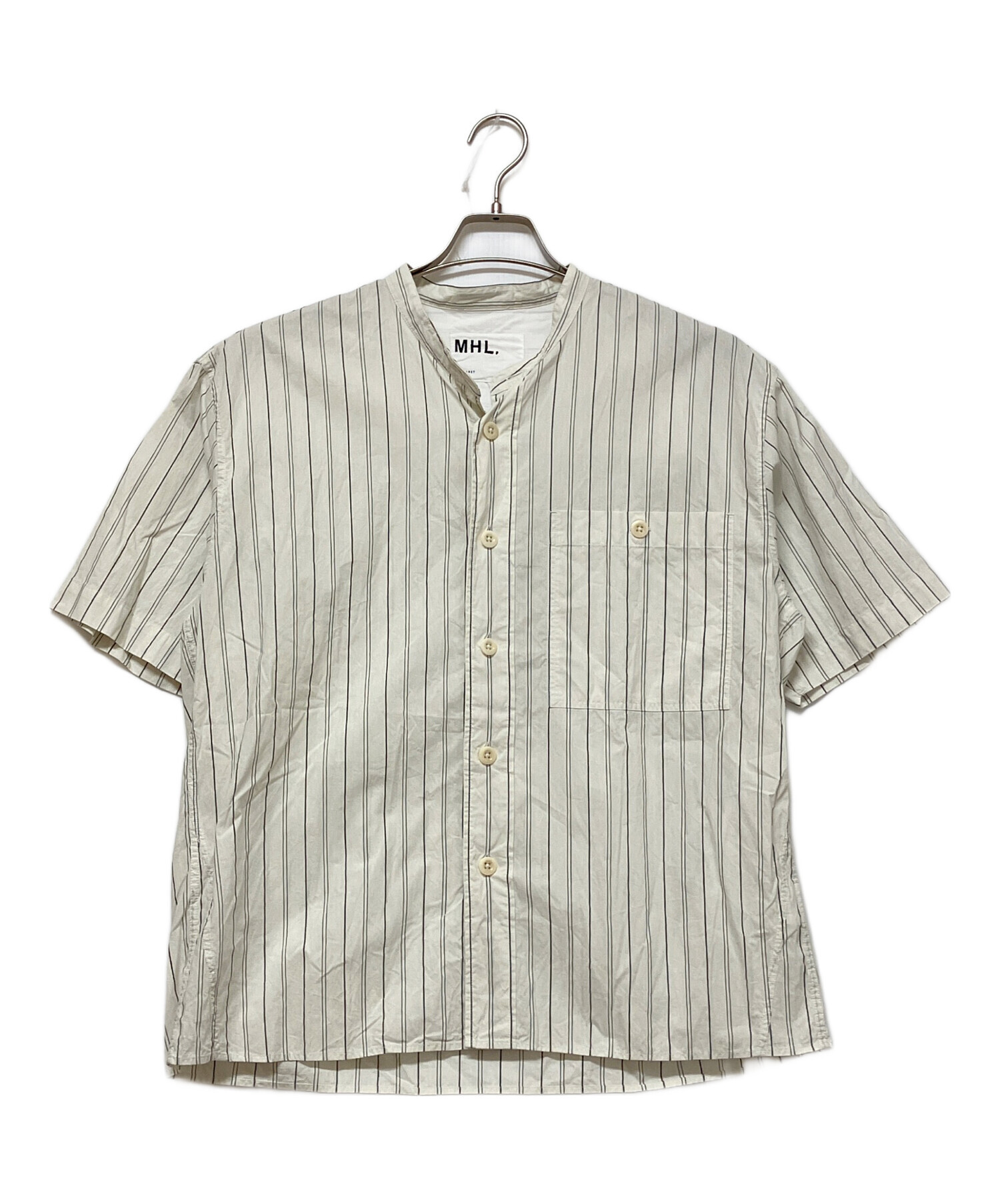 mhl 半袖シャツ 中古・古着通販】MHL (エムエイチエル) ORGANIC COTTON SHIRTING 半袖