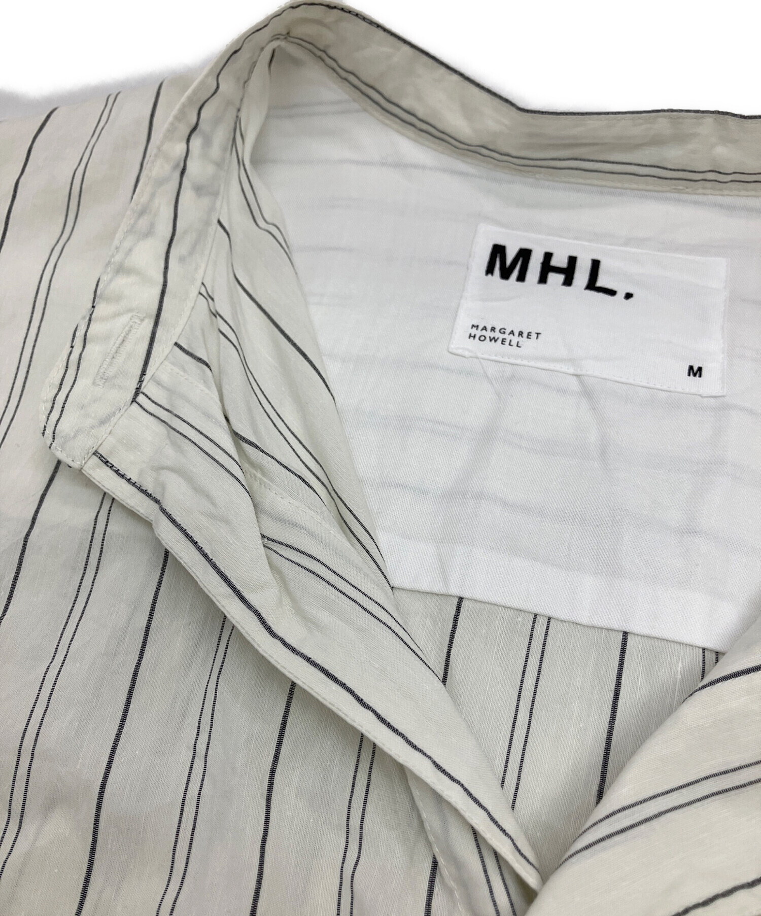 中古・古着通販】MHL (エムエイチエル) 半袖シャツ ホワイト サイズ 
