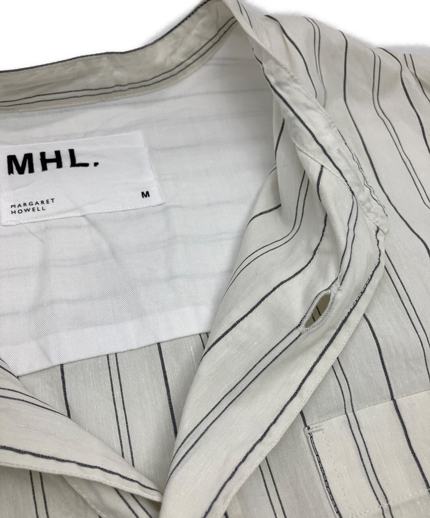 中古・古着通販】MHL (エムエイチエル) 半袖シャツ ホワイト サイズ