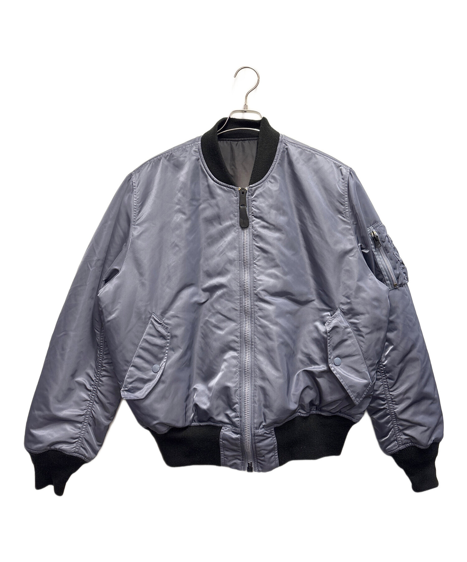 中古・古着通販】ALPHA (アルファ) MA-1ジャケット グレー サイズ:L