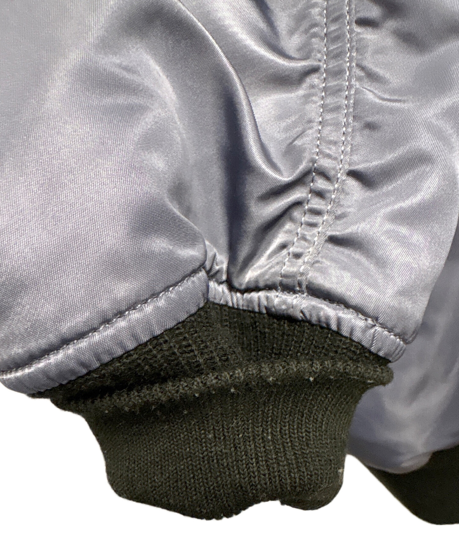 中古・古着通販】ALPHA (アルファ) MA-1ジャケット グレー サイズ:L