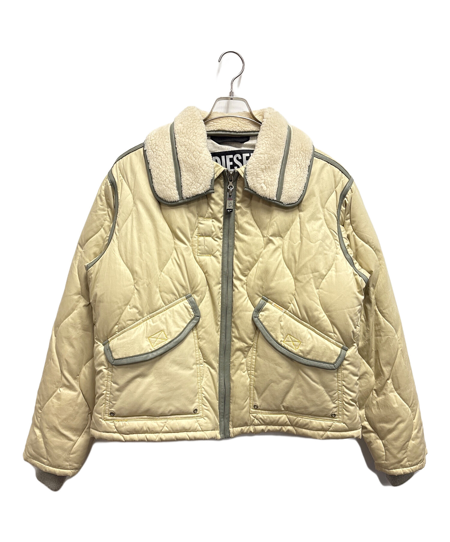 【新品】【完売品】DIESEL ディーゼル ジップ ブルゾン ジャケット DIESEL （ディーゼル） 978刺繍入り ジップアップミリタリーブルゾン