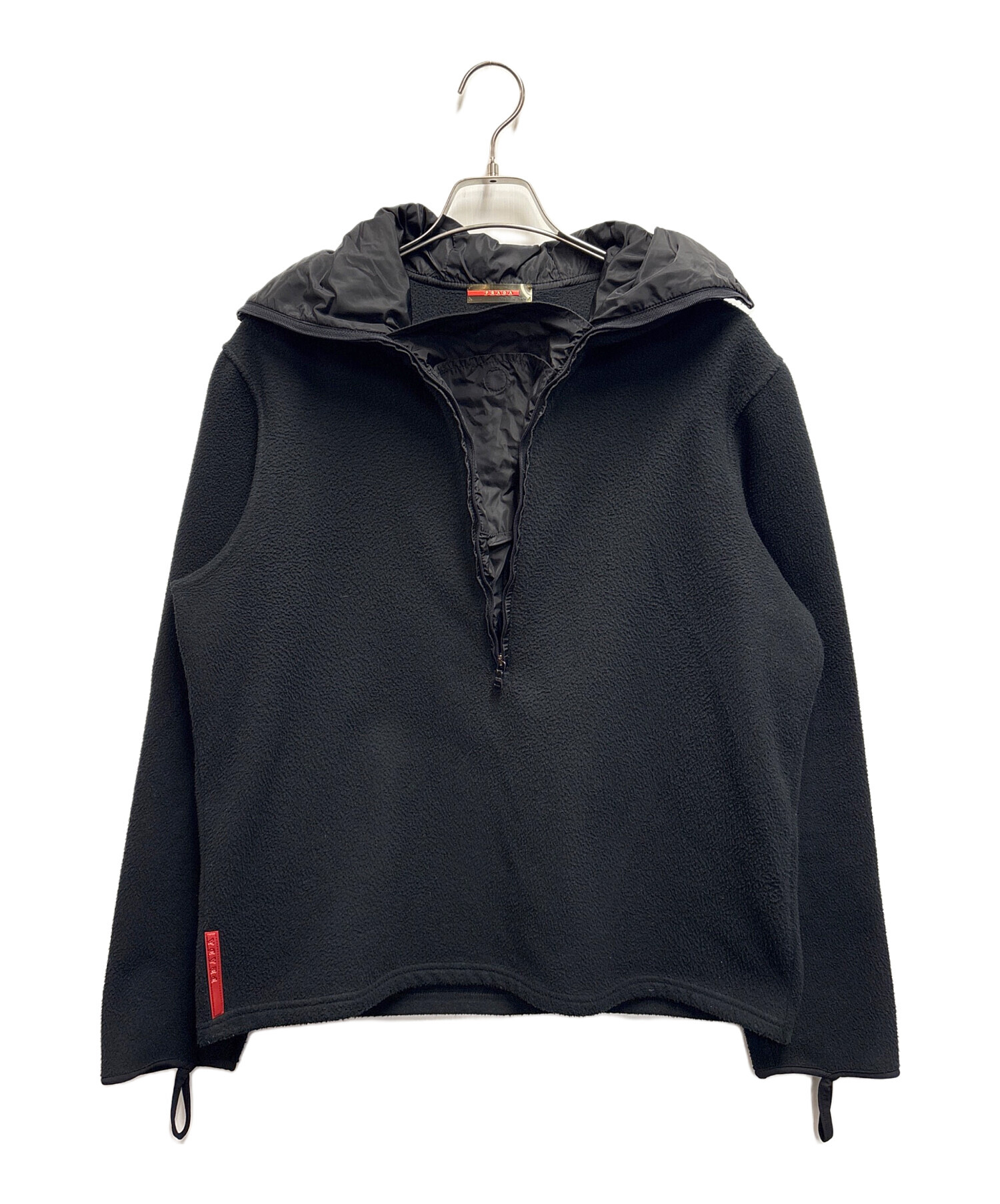 中古・古着通販】PRADA (プラダ) スリースアノラックパーカー ブラック