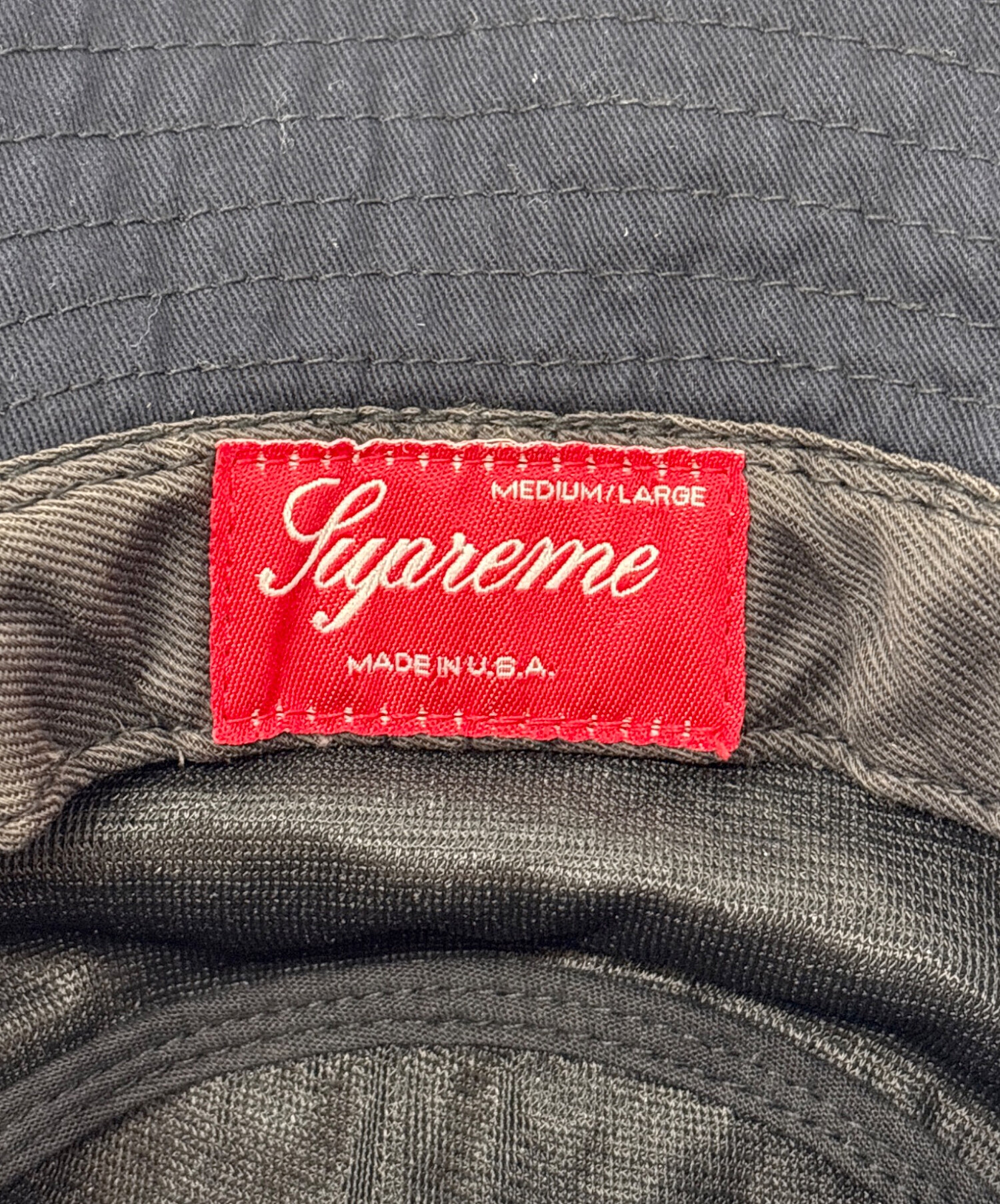 中古・古着通販】SUPREME (シュプリーム) バケットハット ブラック 中古・古着通販】SUPREME (シュプリーム) バケットハット ブラック