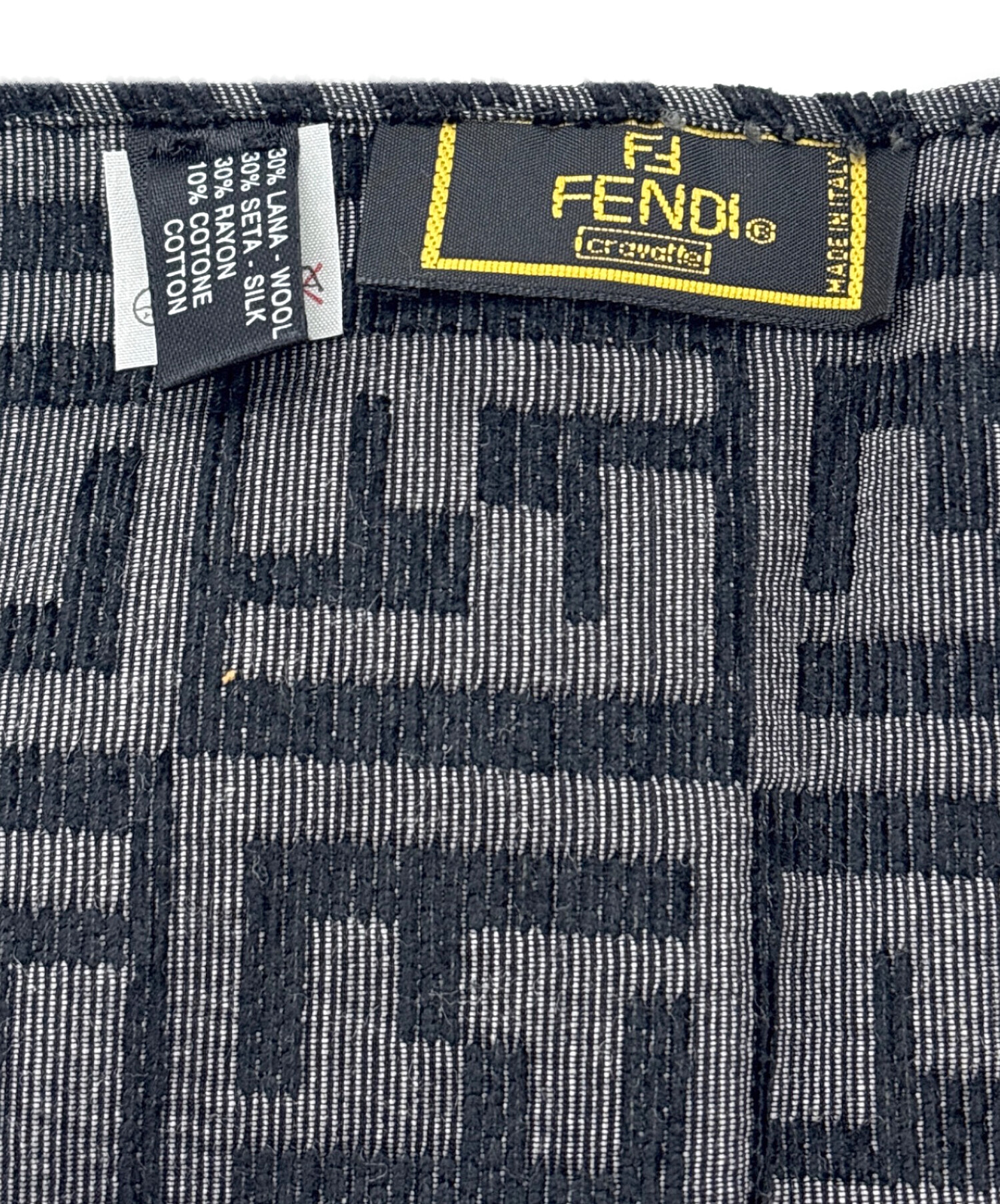 中古・古着通販】FENDI (フェンディ) マフラー / ズッカ柄 グレー