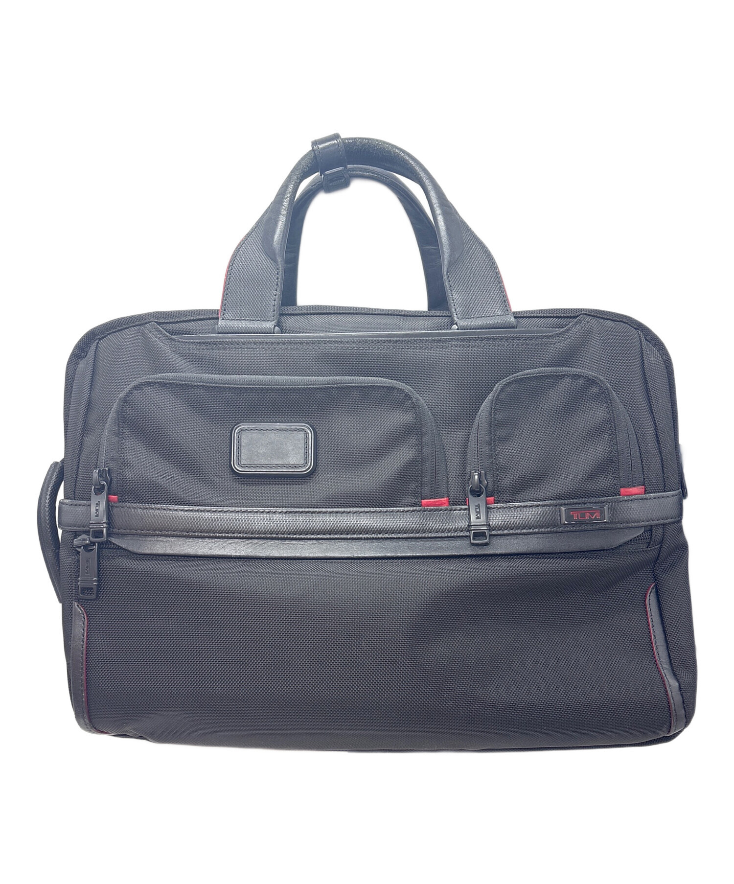 中古・古着通販】TUMI (トゥミ) 3WAYバッグ ブラック×レッド｜ブランド 
