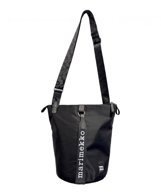 未使用品　marimekko ショルダーバッグ 中古・古着通販】marimekko (マリメッコ) ショルダーバッグ ブラック