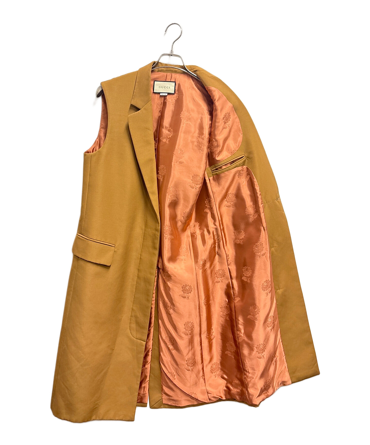 中古・古着通販】GUCCI (グッチ) ベスト カーキ サイズ:40｜ブランド 