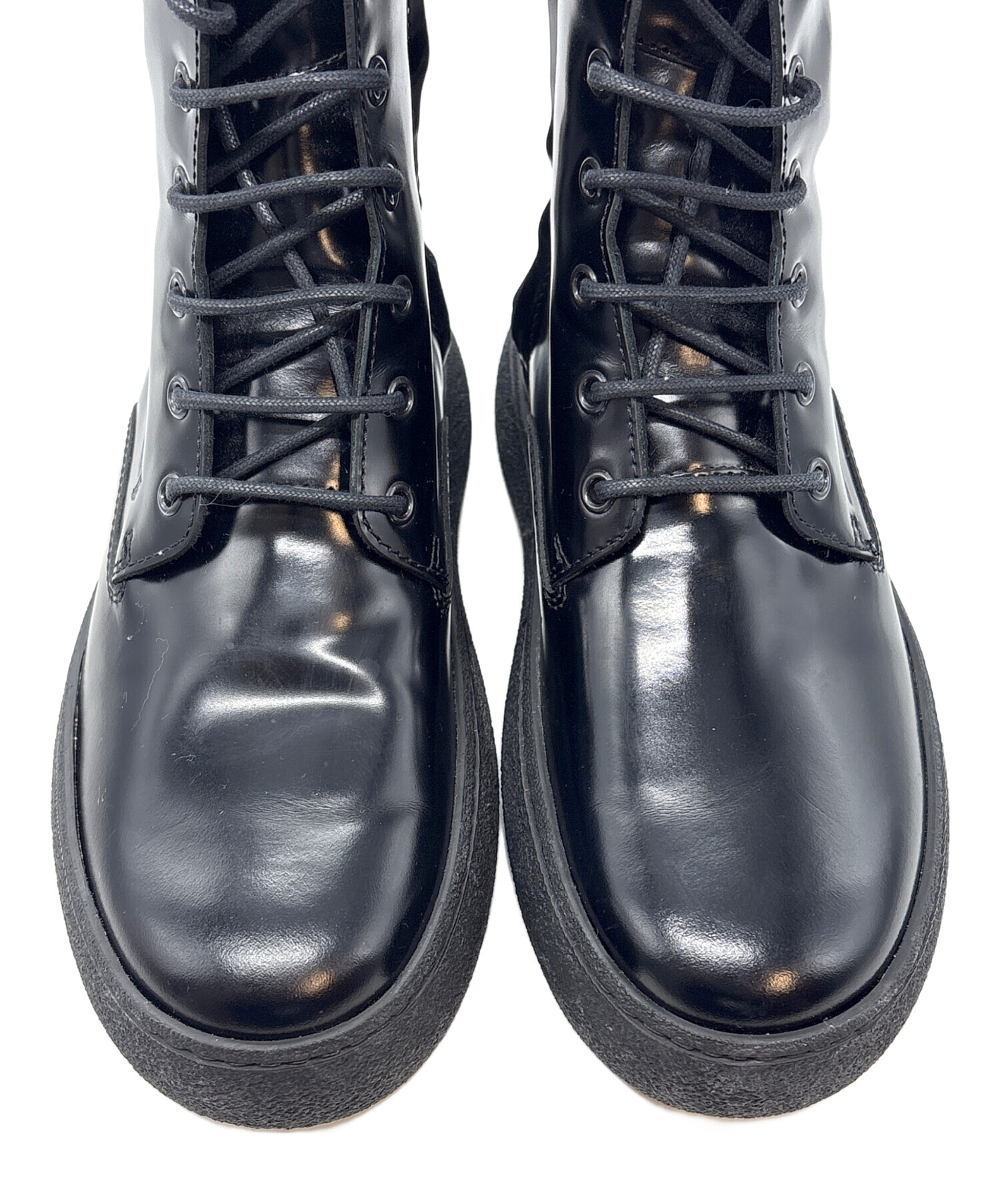 中古・古着通販】TOD'S (トッズ) シャイニーレザーレースアップ
