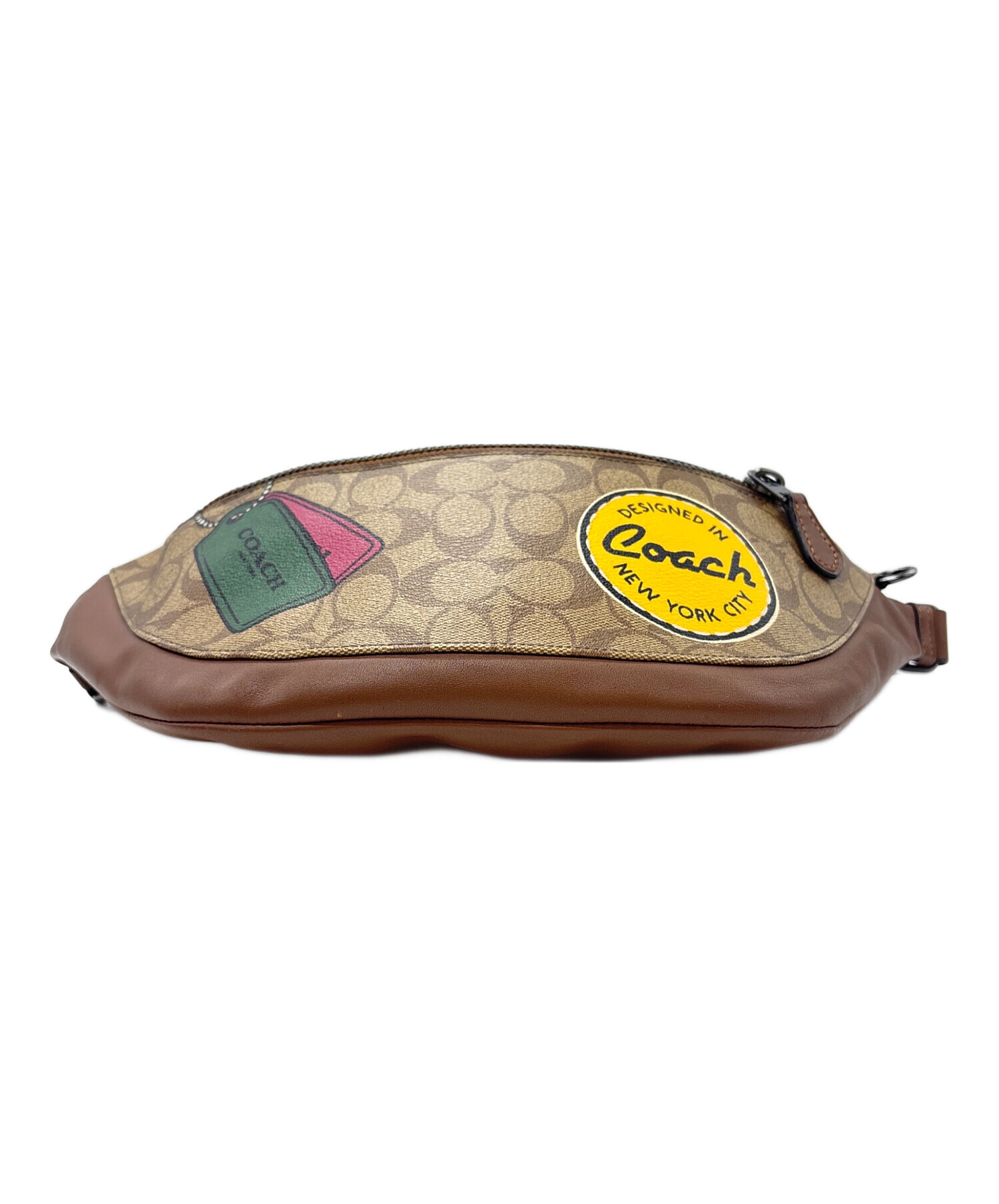 中古・古着通販】COACH (コーチ) ウエストバッグ ブラウン｜ブランド