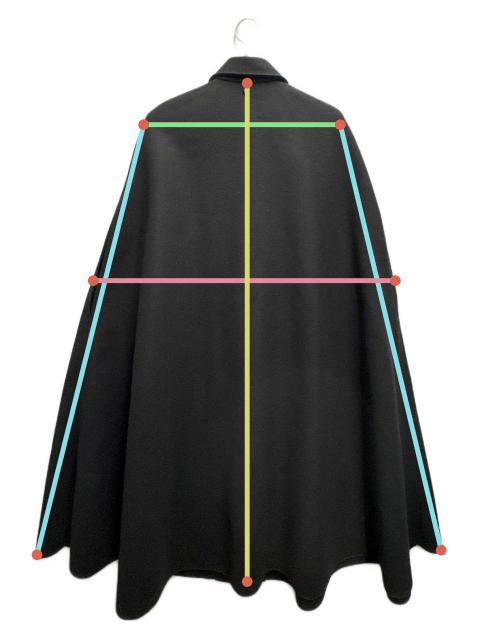 TOD'S トッズ　ケープコート ブラック　黒 中古・古着通販】TOD'S (トッズ) ケープコート ブラック サイズ:XS