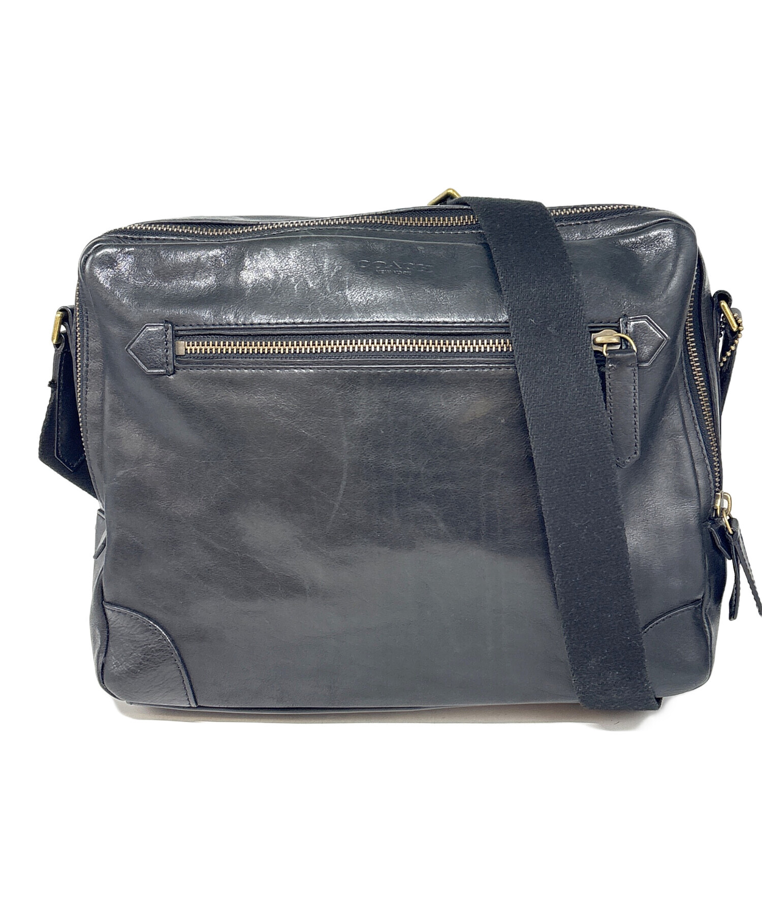 【美品】COACH コーチ　 ショルダーバッグ　 ヘリテージ ウェブレザー 中古・古着通販】COACH (コーチ) ショルダーバッグ / ヘリテージレザー