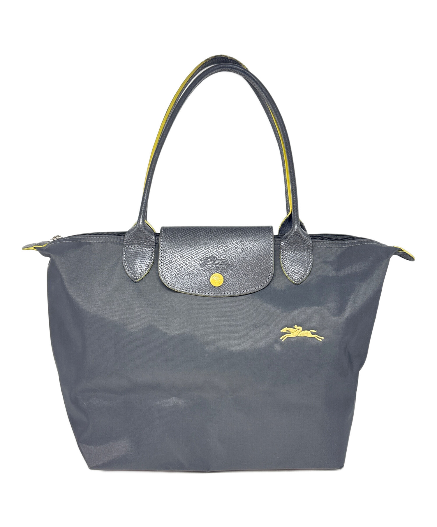 中古・古着通販】LONGCHAMP (ロンシャン) トートバッグ グレー 