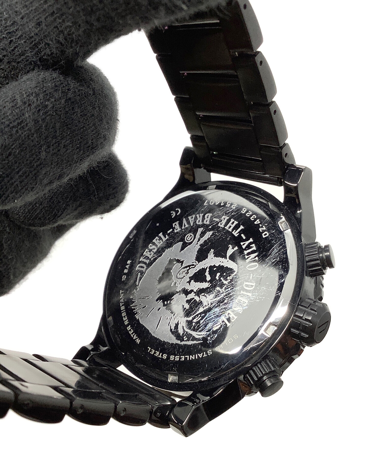 中古・古着通販】DIESEL (ディーゼル) 腕時計 ブラック｜ブランド