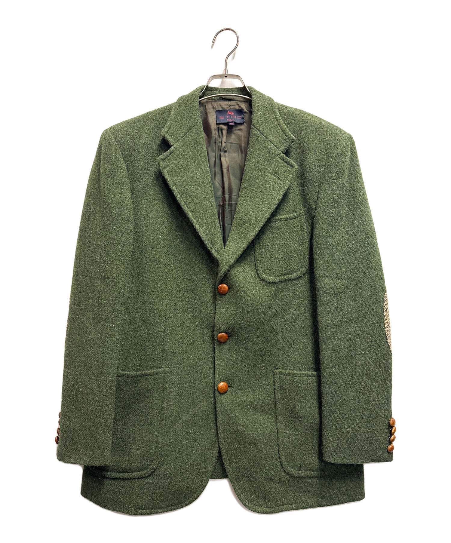 ETRO エトロ コーデュロイジャケット カーキ 48 ETRO - 極美品 エトロ ETRO ジャケット テーラードジャケット